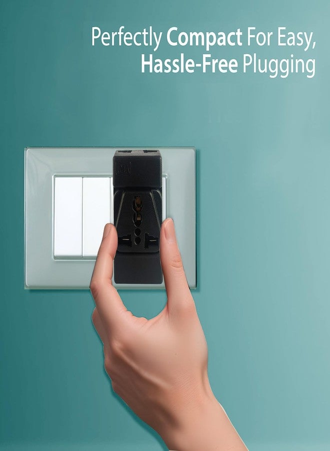 ام كي محول قابس MX من 5 أمبير إلى 15 أمبير | محول عالمي ثلاثي الأطراف | مقبس محول طاقة شديد التحمل | قابس مقبس عالمي (محول متعدد الأطراف ثنائي وثلاثي الأطراف، عبوة من قطعتين) - Image 3